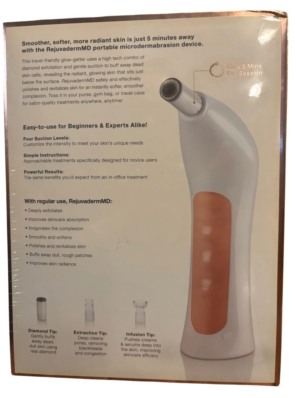 Trophy Skin RejuvadermMD Professional Grade Microdermabrasion System New Sealed - Picture 2 of 4